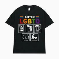Aš Palaikau LGBTQ Juokingas Mėmės Grafinis Marškinėlis Gėjų Pasididžiavimo Mėnuo Socialinio Teisingumo Marškinėliai Vyrams Moterims Vasaros Viršutiniai Drabužiai Aukštos Kokybės Laisvalaikio Marškinėlis S gray