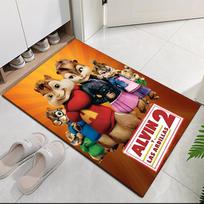 Alvinas ir Chipmunks Spausdintas Kilimas Biuro Kėdei Svetainei Miegamajam Virtuvei Dekoras Dovanos 40cmx60cm orange