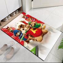 Alvinas ir Chipmunks Spausdintas Kilimas Biuro Kėdei Svetainei Miegamajam Virtuvei Dekoras Dovanos 40cmx60cm