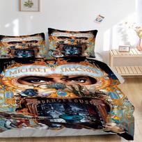 Michael Jackson Dangerous Tour Print 3Pcs Bedding Setduvet Cover With 2 Bedropillowcase Home Birthday Gift 245cmx210cm