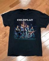 Coldplay band Live in Tour T-Shirt Unisex All Size S To 5XL CA121 L black
