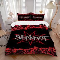 3Pcs Slipknot Heavy Metal Artwork Bedding Set Quilt Cover Pillowcase Home Christmas Xmas Halloween Gift 1 Duvet Cover 2 Pillowcase M924428 140cmx210cm