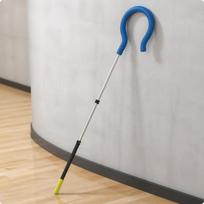 Sport Helper Lightweight Volleyball Hit Practice Tool with Telescopic Rod white
