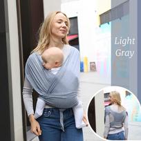 Safety Newborn Sling Wrap Comfortable Infant Kangaroo Bag Breathable Baby Wrap Carrier  Toddler šviesiai pilka spalva