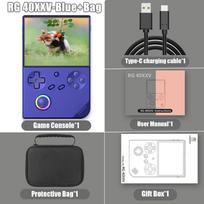 ANBERNIC RG40XXV Retro delninė žaidimų konsolė 4,0'' IPS ekranas 64 bitų Linux WIFI 256G PSP RGB vairas HD palaikymas Išvestis Dovana