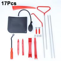 Car Window Door Emergency Open Key Lost Lock Out Unlock Auto Tools Kit Air Wedge Bag Pump Open Unlock Kit for Car Truck 17Pcs gray