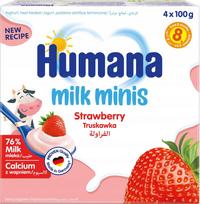 Humana Milk Minis Strawberry Yogurt Dessert 4X100