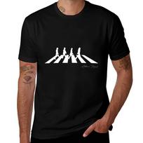 Abbeys Road Tshirt Daily Wear Plain Short Sleeve Shirt L black