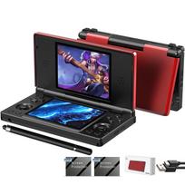 Anbernic RG DS Foldable Handheld Game Console RK3568 Android 14 Hole Dual OCA Full 4000mAh Red Black DS Red System, Two-Player Support, Joystick,