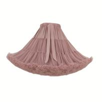 Pleated Design Lolita Tutu Skirt 58 Styles Hexagon Mesh Crinoline No Bone Petticoat  Daily Cosplay 54 gray