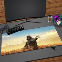 Žaidimo T-The W-Witcher 3 W-Wild H-Hunt Pelės kilimėlis Didelis žaidimų kompiuterio klaviatūros pelės kilimėlis Žaidėjo klaviatūros padas Dygsniuotas paminkštintas kilimėlis 600x300x2mm