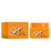 OceAura Turmeric Body Glow Scrub, Gentle Exfoliating Body Scrub to Improve Dullness, Moisturize & Smooth Rough Skin for Radiant Glowing Body Skin orange