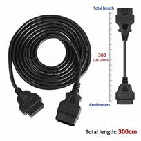 Male To Female 16Pin OBD Cord OBD2 Diagnostic Connector  for Car Diagnostic Tool 300cm