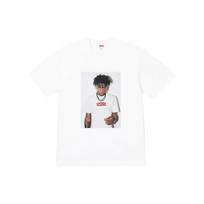 Aukščiausios kokybės medvilniniai marškinėliai su NBA Youngboy atvaizdu SUP-FW23-002 L white
