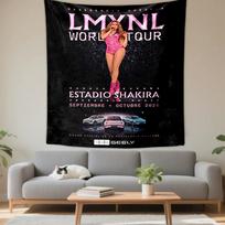 Concert Theme: Pop Star on Stage Design Patterned tapestry for bedroom and living room home decor 75x90cm(29x35in) white