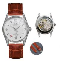 Tianjin Mechaninis laikrodis Vyriškas rankinio užvedimo laikrodis shanbghai 8120 Mechanizmas 38MM Nerūdijančio plieno Vandeniui atsparus gray