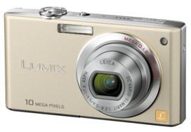 Panasonic LUMIX FX35 Digital Gloss Camera, Gold, DMC-FX35-N