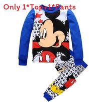 Mickey ir Minnie Mouse Mergaičių Pižamos Rinkinys Su Medvilnės Audiniu Ir Šiluma Miego Komfortui 130cm mėlyna