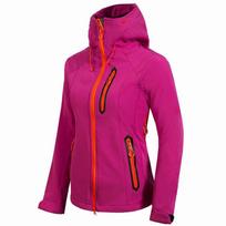 Women's Outdoor Camping & Hiking Softshell Windbreaker Jacket Medium rožinė raudona spalva