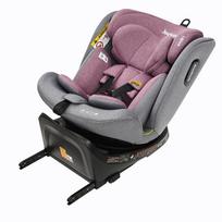 360 Rotating Child Car Seat, ISOFIX, i-Size 40-150cm, 0-12 Years, Rear-Facing, ECE R129 (Pink) rožinė/pilka