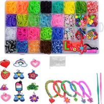 1500+Rubber Band Bracelet Kit, Loom Bracelet kit,Bracelet Making kit,Friendship Bracelet kit blue