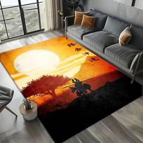 3D A-Avatar The L-Last A-Airbender Anime Carpet Rug Art for Room Decor Sofa Halloween Gifts Game Area Rug Non-slip Floor Mat 40cmx60cm orange