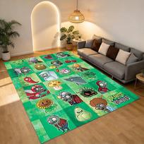 Plants Vs Zombies Living Room Nonslip Area Rug Soft Carpet For Bedroom Game Playroom Sofa Office Home Decor Doormat Christmas Gift C9261830 40cmx60cm green