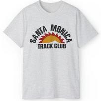 Retro Vintage 80s Santa Monica Track Club Unisex Tee S-5XL 130 black