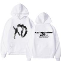 Rapper The Weeknd After Hours Til Dawn Tour 2026 Print Hoodie Men Women Fashion Pullover Casual Comfort Hip-hop Sweatshirt Tops M white