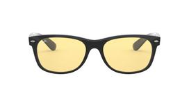 sunglasses 0RB2132F NEW WAYFARER BLACK Japan size 55 Asian mirrored Ray-Ban (Black), (FREE size), 601/R6, fit, lenses. juoda