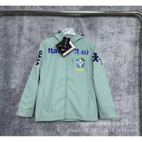 Retro Football Jacket 2026 World Cup Inspired Windbreaker Waterproof Unisex Sport Coat Soccer Training Medium gray