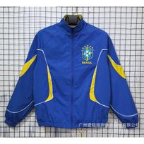 Retro Football Jacket 2026 World Cup Inspired Windbreaker Waterproof Unisex Sport Coat Soccer Training XXL blue