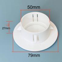 Hole Cover Plate Wall Protector Panel Decorative Seal with Clip Mount Pp Material 60 to 69 Hole gray