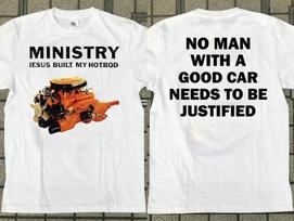 Ministry Jesus Built My Hotrod 1992 Album Promo T-Shirt M black