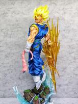 42cm Vegetto Figure Dragon Ball Anime Figures 3 heads PVC Statue Collectible Model Desk Decoration Custom Toys Birthday Gifts with box multi