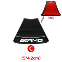3D automobilio vairo emblema lipdukas Interjero ženklelis Aksesuaras Mercedes Benz AMG W205 W168 W108 AMG W176 W204 W212 GLC black