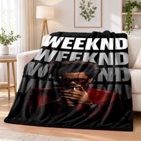 The Weeknd flanelinis pledas Minkštas šiltas jaukus sofai lovai patalpų namų miegamojo naudojimui 80cmx120cm