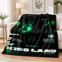 The Weeknd flanelinis pledas Minkštas šiltas jaukus sofai lovai patalpų namų miegamojo naudojimui 80cmx120cm