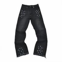 ZYLLO High Street Letter Embroidery Washed Blue Baggy Jeans for Men Straight Vintage Loose Casual Denim Pants Oversized Ropa Hombre S