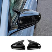 For Byd Seal Ev/Dmi 2022-2023 Horn Rearview Mirror Cover Mirror Carbon Fiber Special Change Decoration Accessories Supplies black