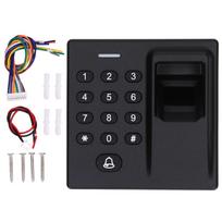 Fingerprint Door Lock Access Control ABS USB Programmable for Office Home DC 12V black