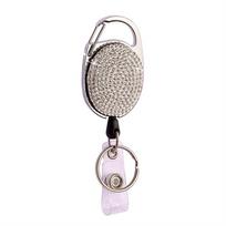 Color Crystal Retractable Badge Holder Work Card ID Card Holders Rhinestones Badge Reel  Hospital balta