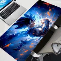 New Mouse Pads Big Dragon Ball Son Goku New Gamers Computer Extended Game Mousepad Desk Mat Keyboard Rubber Durable Carpet 800x300x2mm blue