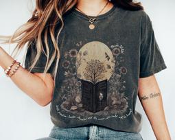 Oscar Wilde Shirt Bookish T Shirt Botanical Oscar Wilde Gift Goblincore Clothes Forestcore Tshirt Light Academia Clothing Book Lover Gifts L gray