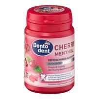 Dm Dontodent Sugar-Free Gum Menthol Cherry 50-Pack red