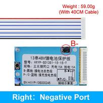 BMS 13S 48V 15A Lmo Ternary Li-ion Lithium 18650 Battery Charge Protection Board With Heat Sink Common With Temperature Control 2pcs