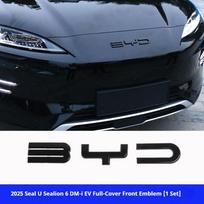 For BYD Seal U Sealion 6 DM-i EV Song PLUS Car Black Front Badge Sticker Black Rear Emblem Black Warrior Car Modification Logo 2025 Front