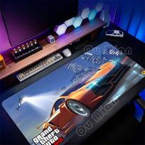 XXL Large Desk Mat Grand Theft Auto Gaming Mouse Pad Non-Slip Rubber Base Durable Cloth Surface Mousepad for Desktop Laptop 60x30x0.2cm