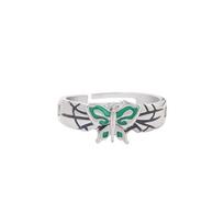 Jojos Bizarre Adventure Jewellery Hollow Butterfly Alloy Ring For Anime Cosplayers white