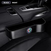 Automobilio sėdynės tarpas kišenė-gaudyklė organizatorius Alfa Romeo Mito Brera 147 Giulietta 159 156 Stelvio Sportiva Giulia priedams black